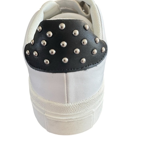 J/Slide Gennie White Leather Platform Velcro Sneakers Size 8 - Picture 6 of 12